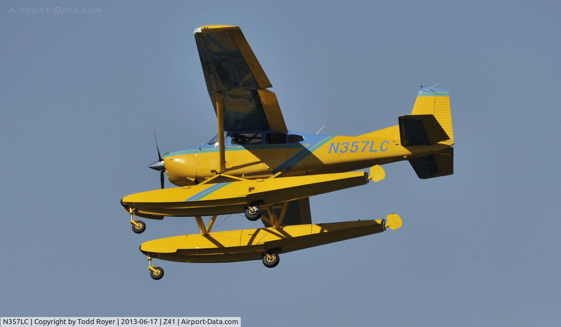 N357LC, 1981 Cessna A185F Skywagon 185 C/N 18504295, On approach to Lake Hood strip