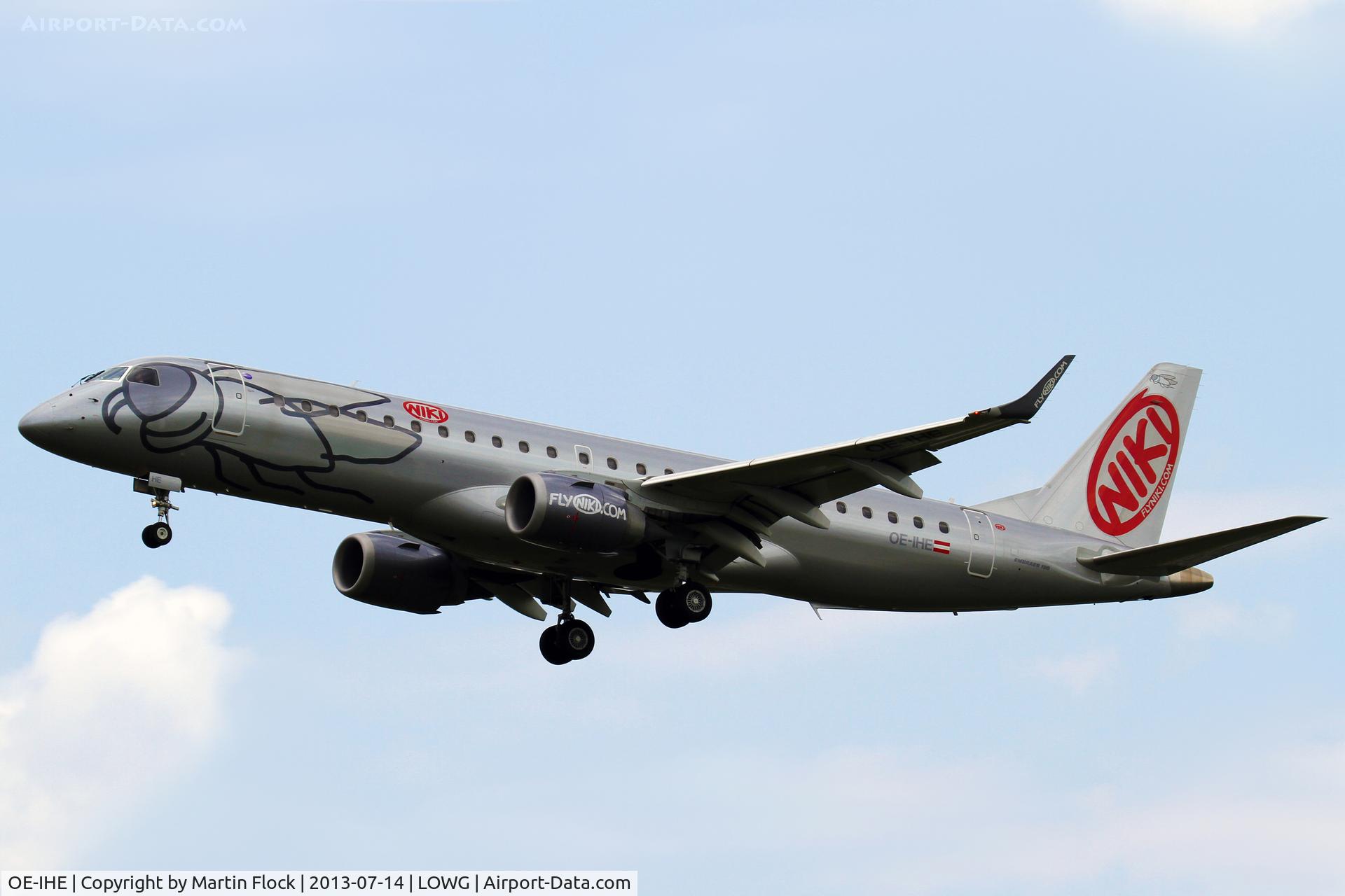 OE-IHE, 2010 Embraer 190LR (ERJ-190-100LR) C/N 19000387, .....