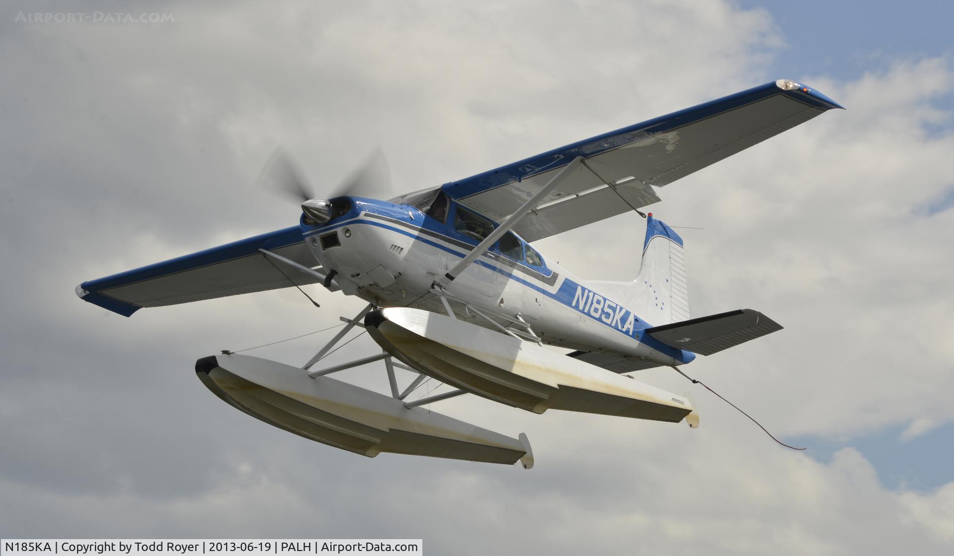 N185KA, 1979 Cessna A185F Skywagon 185 C/N 18503932, Departing Lake Hood