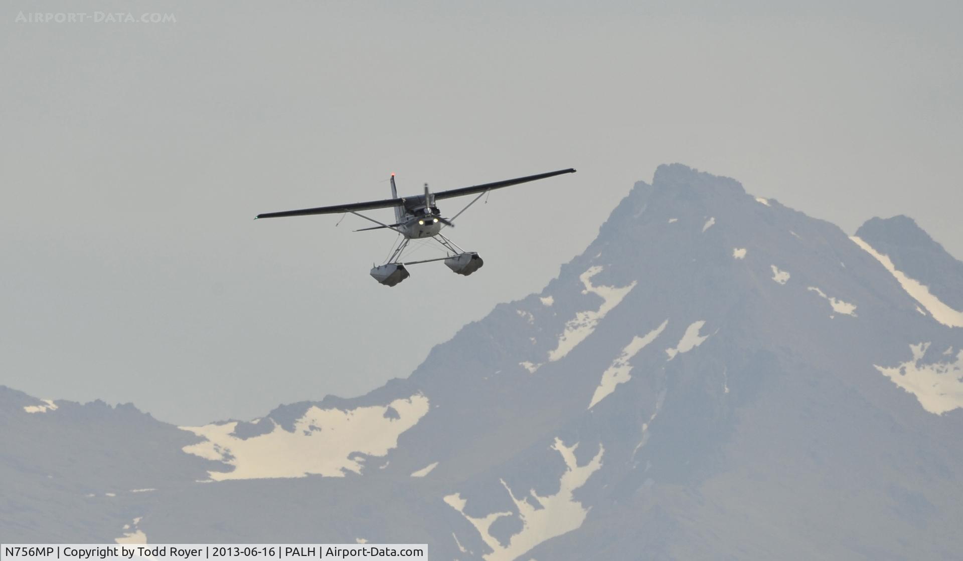 N756MP, 1977 Cessna U206G Stationair C/N U20604202, Turning to final at Lake Hood