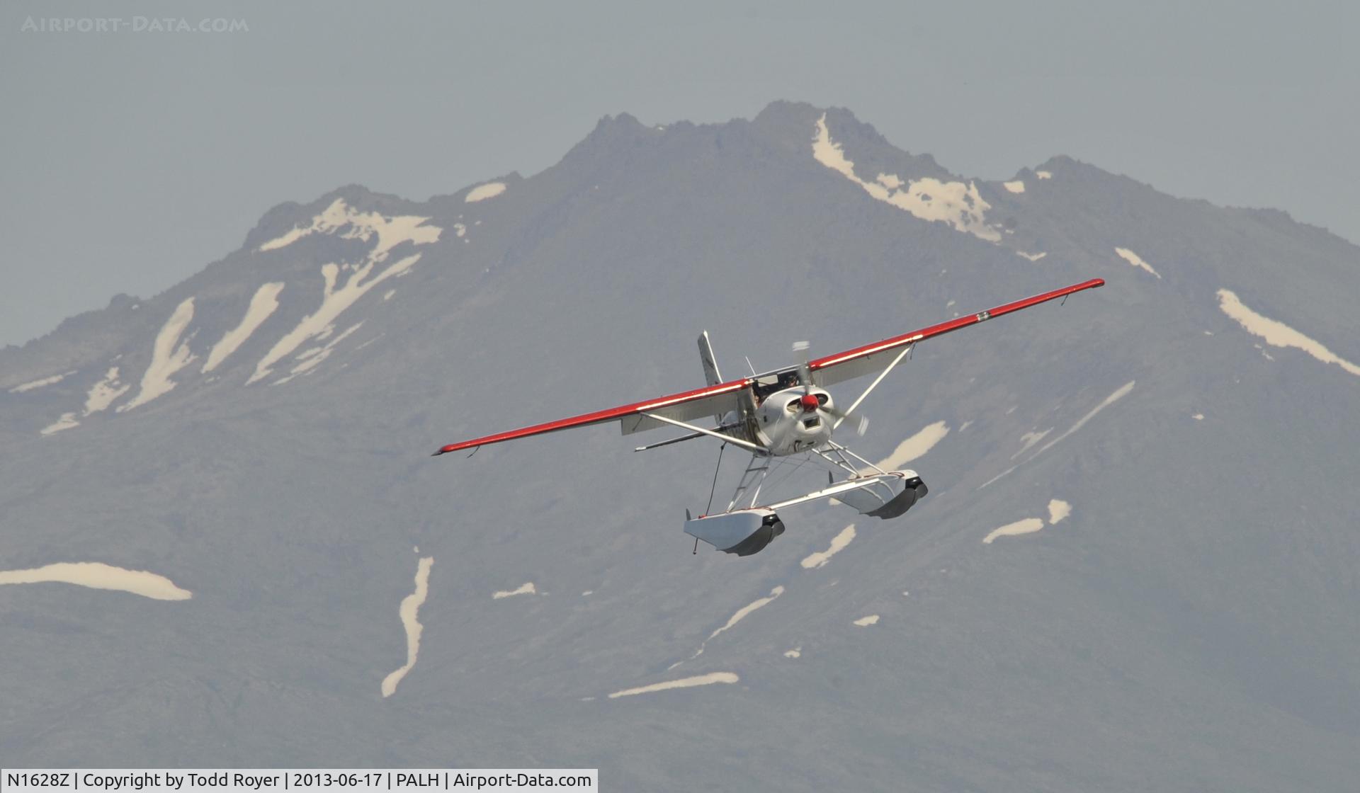 N1628Z, 1962 Cessna 185A Skywagon C/N 185-0428, Turning to final at Lake Hood