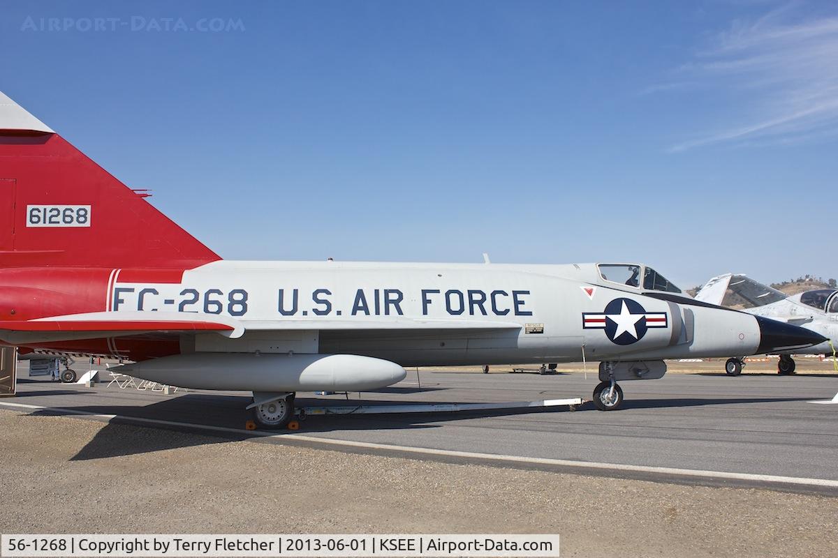 56-1268, 1956 Convair F-102A Delta Dagger C/N 8-10-485, At 2013 Wings Over Gillespie Airshow , San Diego , California