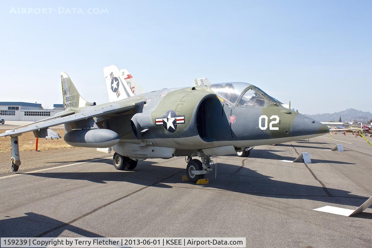 159239, Hawker Siddeley AV-8C Harrier C/N 712148, At 2013 Wings Over Gillespie Airshow , San Diego , California