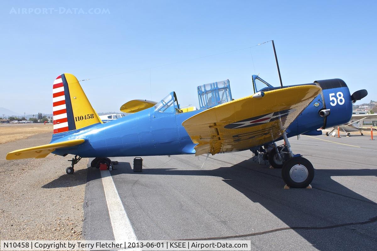 N10458, 1941 Consolidated Vultee BT-13A C/N 2775, At 2013 Wings Over Gillespie Airshow , San Diego , California