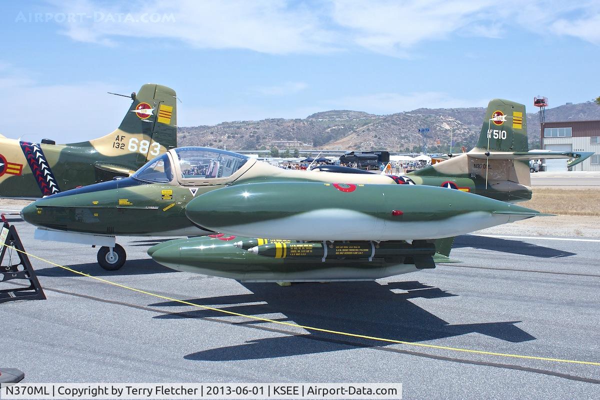 N370ML, Cessna A-37A Dragonfly C/N 40026, At 2013 Wings Over Gillespie Airshow , San Diego , California