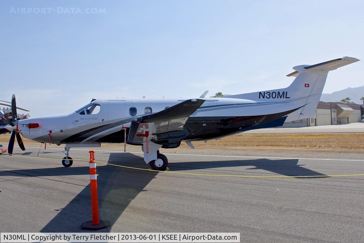 N30ML, 2012 Pilatus PC-12/47E C/N 1357, At 2013 Wings Over Gillespie Airshow , San Diego , California