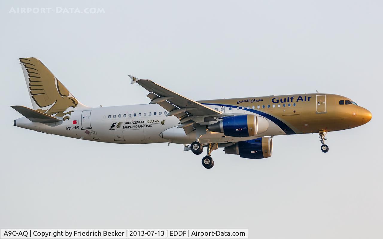 A9C-AQ, 2012 Airbus A320-214 C/N 5175, on final at Frankfurt