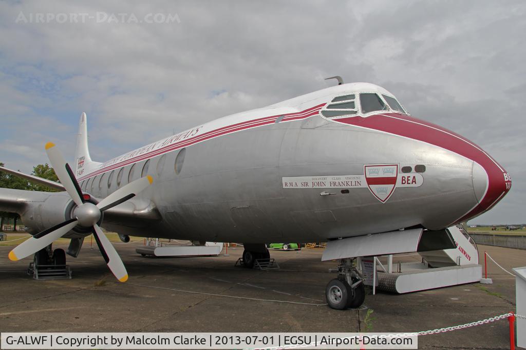 G-ALWF, 1952 Vickers Viscount 701 C/N 005, Vickers 701 Viscount. Duxford Aviation Society, Duxford Airfield, July 2013.