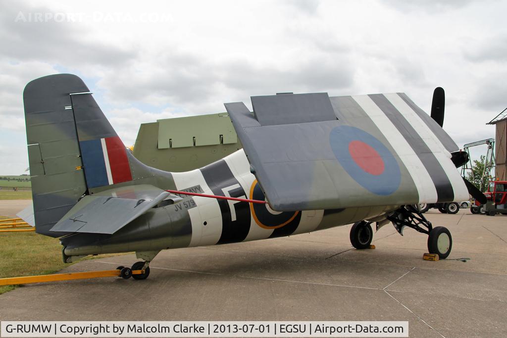G-RUMW, 1944 General Motors (Grumman) FM-2 Wildcat C/N 5765, Grumman (General Motors) FM-2 Wildcat. At The Imperial War Museum, Duxford July 2013.