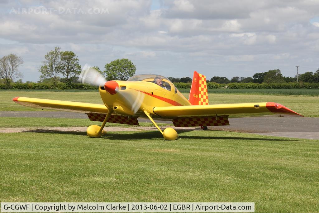 G-CGWF, 2008 Vans RV-7 C/N 70435, Vans RV-7 at The Real Aeroplane Club's Jolly June Jaunt, Breighton Airfield, 2013.
