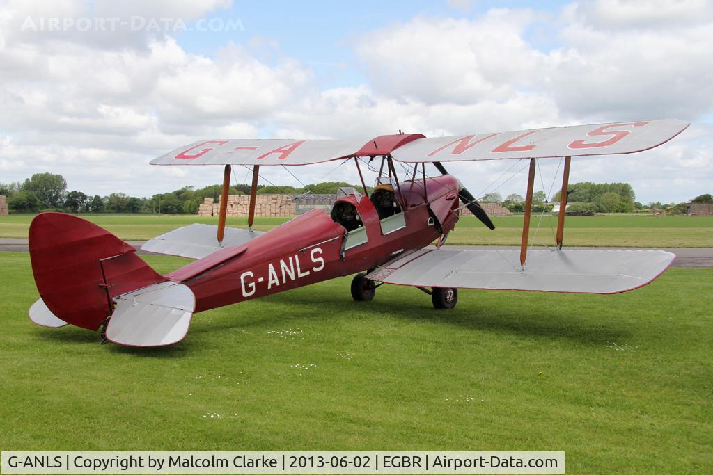 G-ANLS, 1944 De Havilland DH-82A Tiger Moth II C/N 85862, De Havilland DH-82A Tiger Moth II at The Real Aeroplane Club's Jolly June Jaunt, Breighton Airfield, 2013.