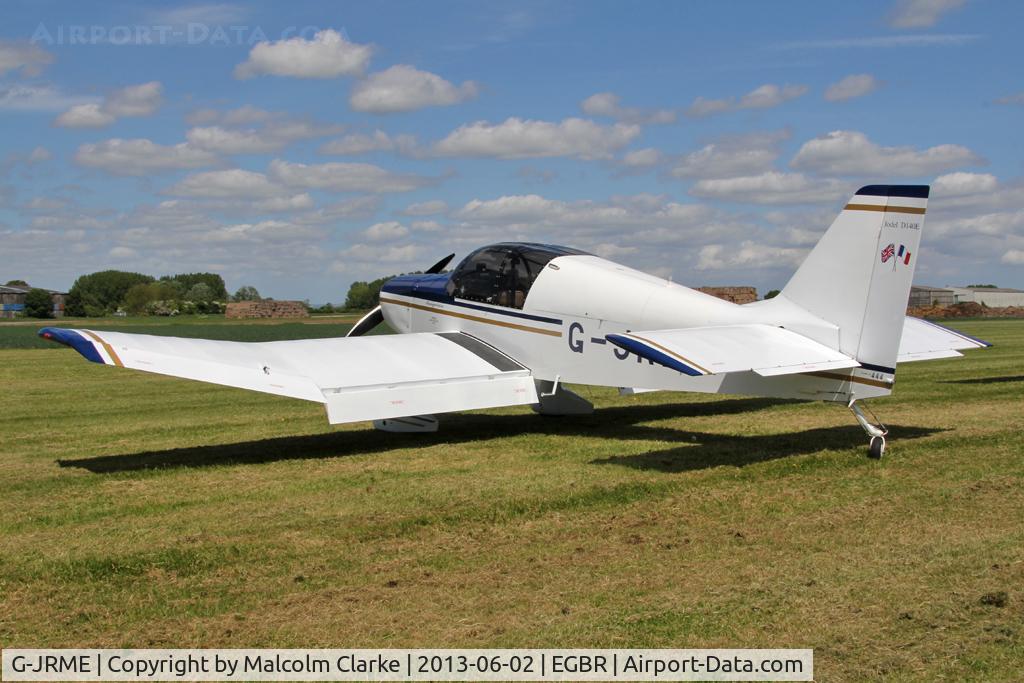 G-JRME, 2009 Jodel D-140E Mousquetaire IV C/N 444/PFA 251-13155, Jodel D-140E Mousquetaire at The Real Aeroplane Club's Jolly June Jaunt, Breighton Airfield, 2013.