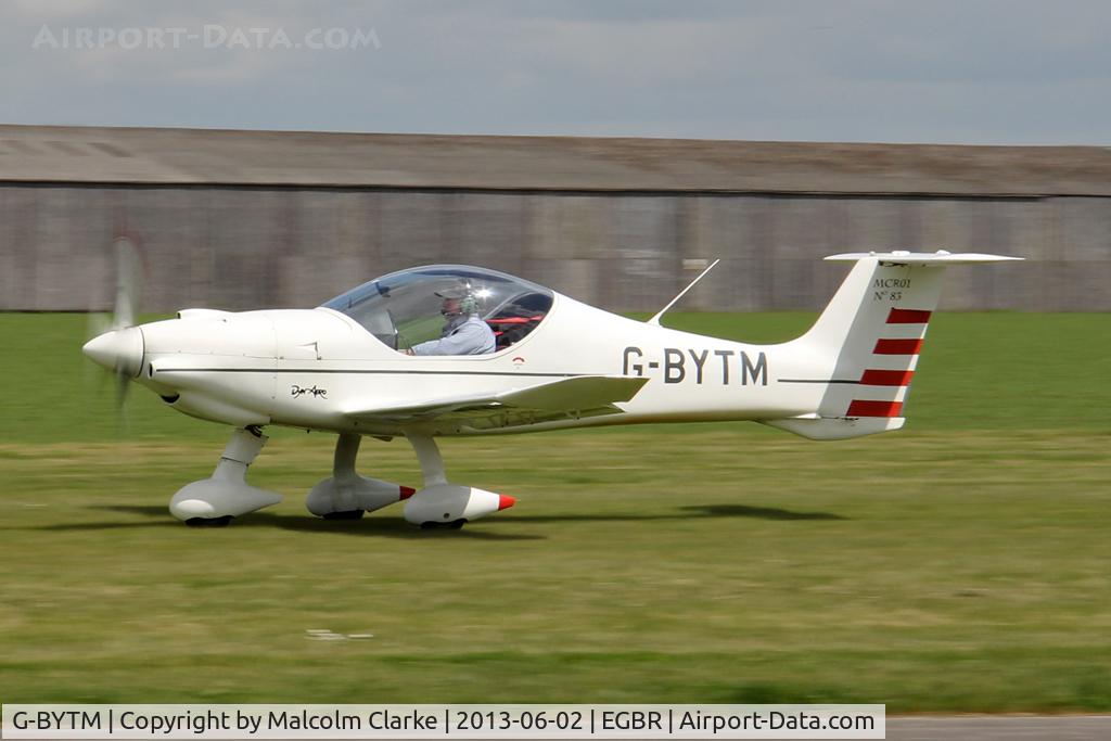 G-BYTM, 2000 Dyn'Aero MCR-01 UL C/N PFA 301-13440, Dyn'Aero MCR-01 Banbi at The Real Aeroplane Club's Jolly June Jaunt, Breighton Airfield, 2013.