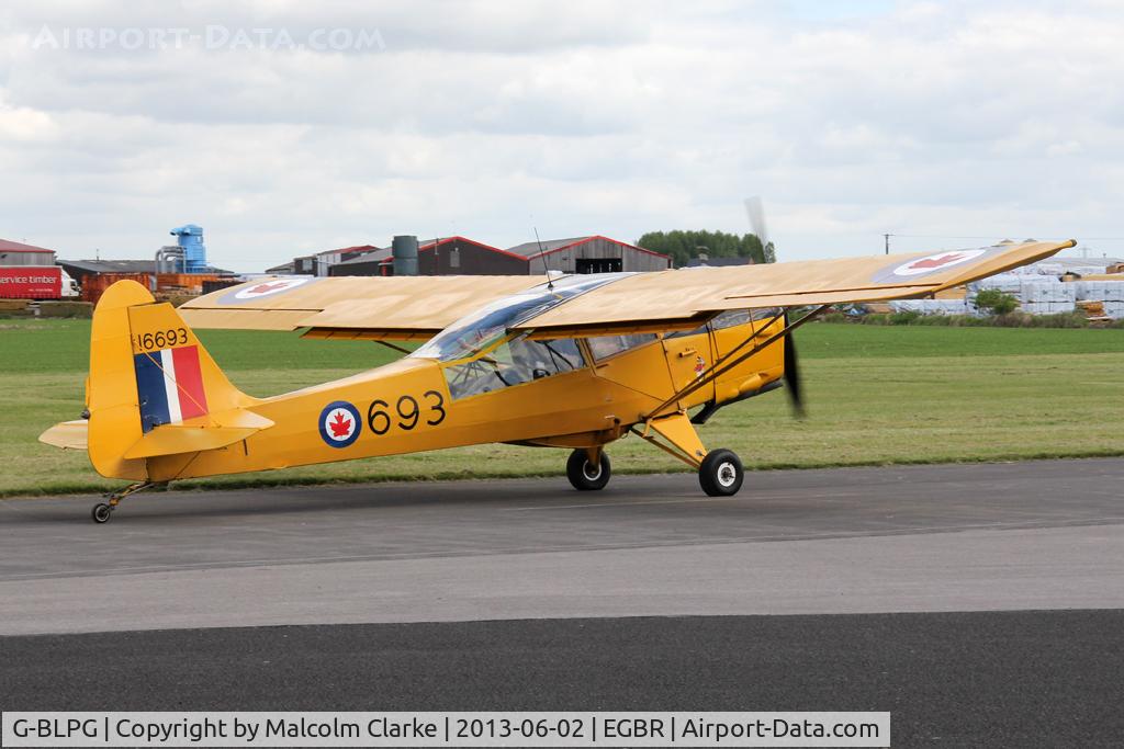 G-BLPG, 1959 Auster J-1N Alpha C/N 3395, Auster J-1N Alpha at The Real Aeroplane Company's Jolly June Jaunt, Breighton Airfield, 2013.