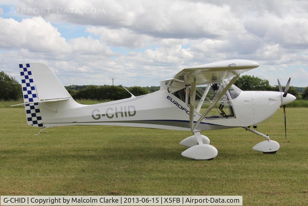 G-CHID, 2012 Aeropro Eurofox 912(1) C/N BMAA/HB/621, Aeropro Eurofox 912(1). Participant in Fly UK 2013. Fishburn Airfield, June 2013.
