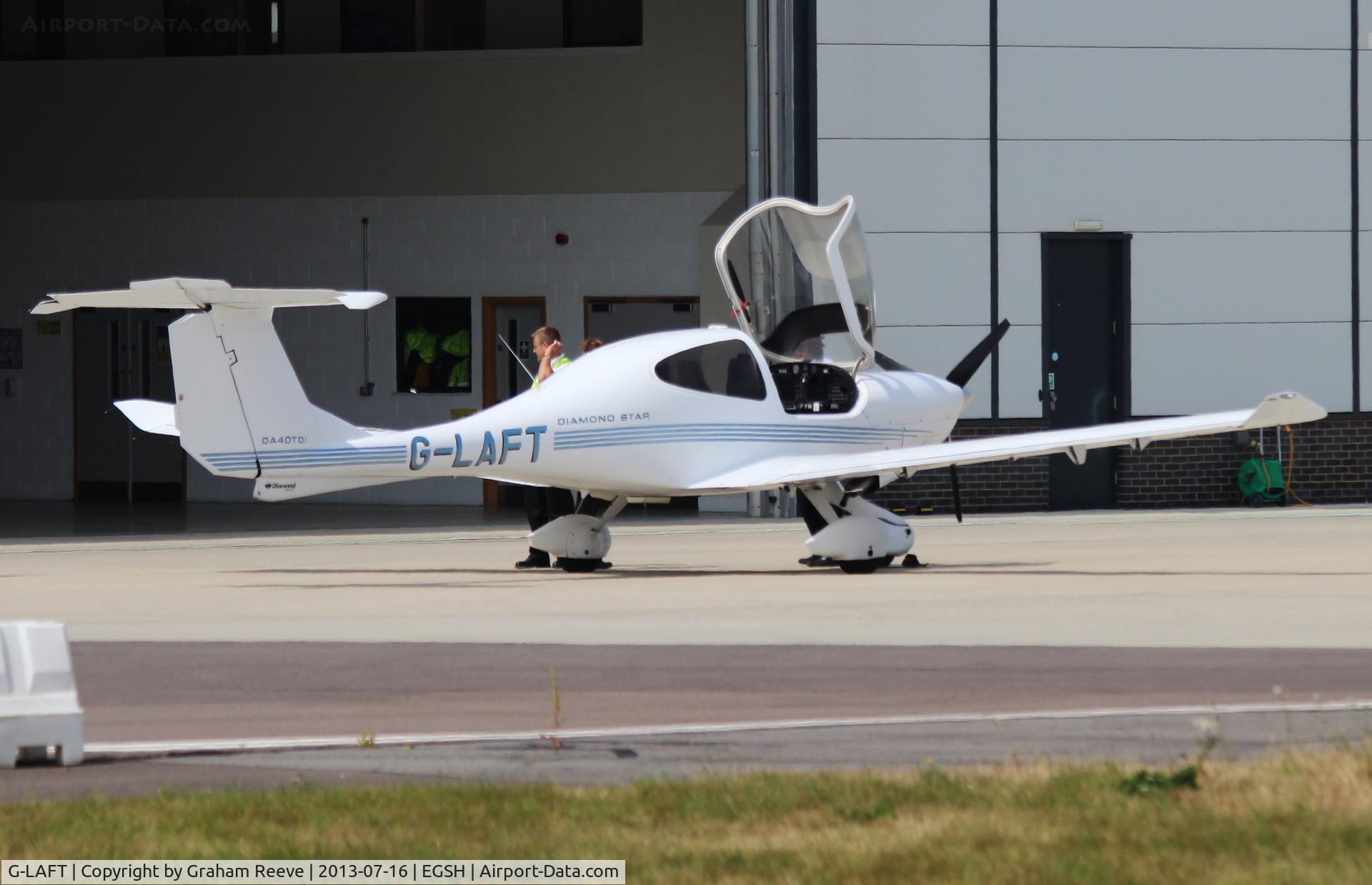 G-LAFT, 2006 Diamond DA-40D Diamond Star C/N D4.193, Parked at Norwich.