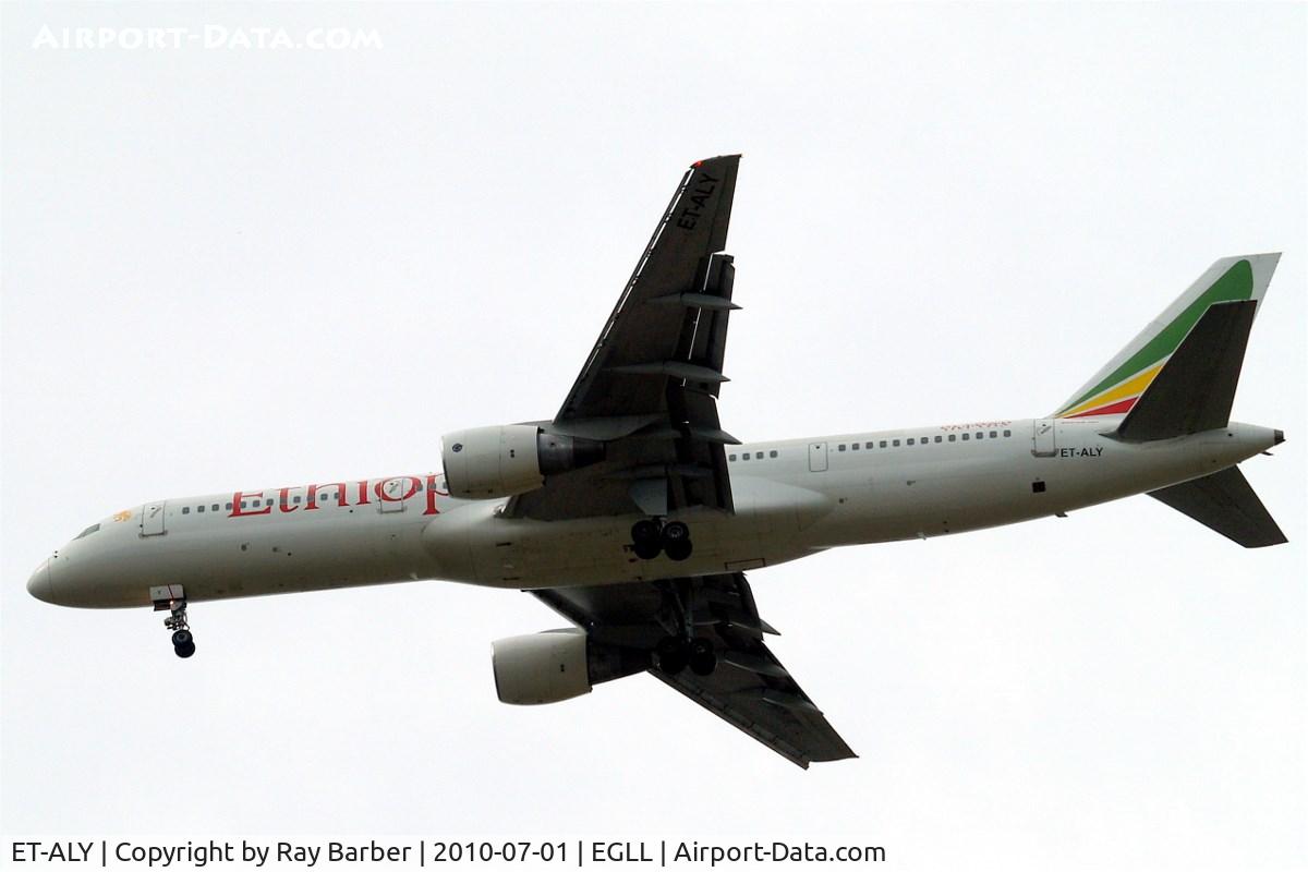 ET-ALY, 1997 Boeing 757-231 C/N 28480, ET-ALY   Boeing 757-231 [28480] (Ethiopian Airlines) Home~G 01/07/2010 On approach 27R . Now registered N989FD with Federal Express.