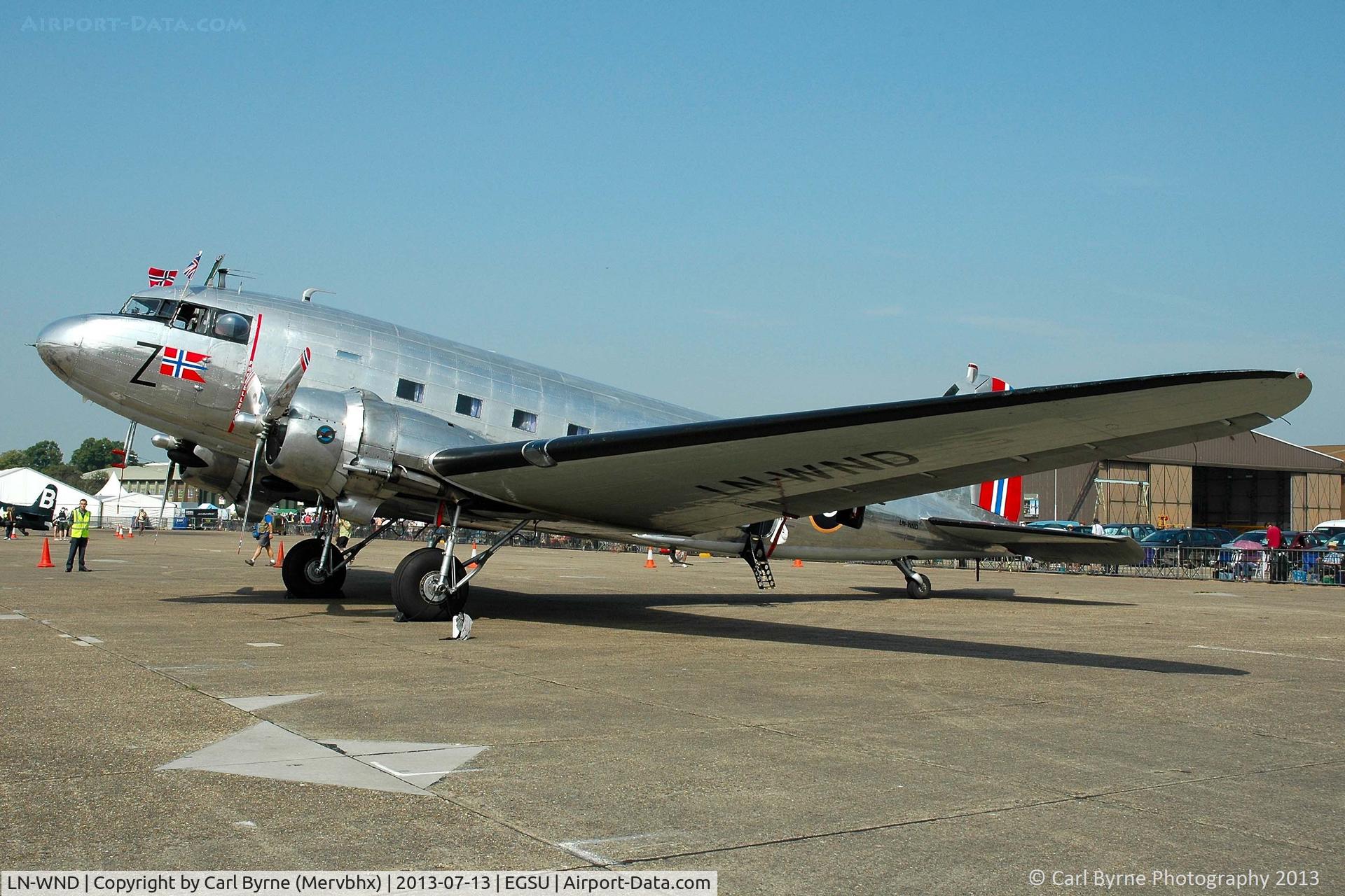 LN-WND, 1943 Douglas C-53D-DO Skytrooper (DC-3A) C/N 11750, Part of the 