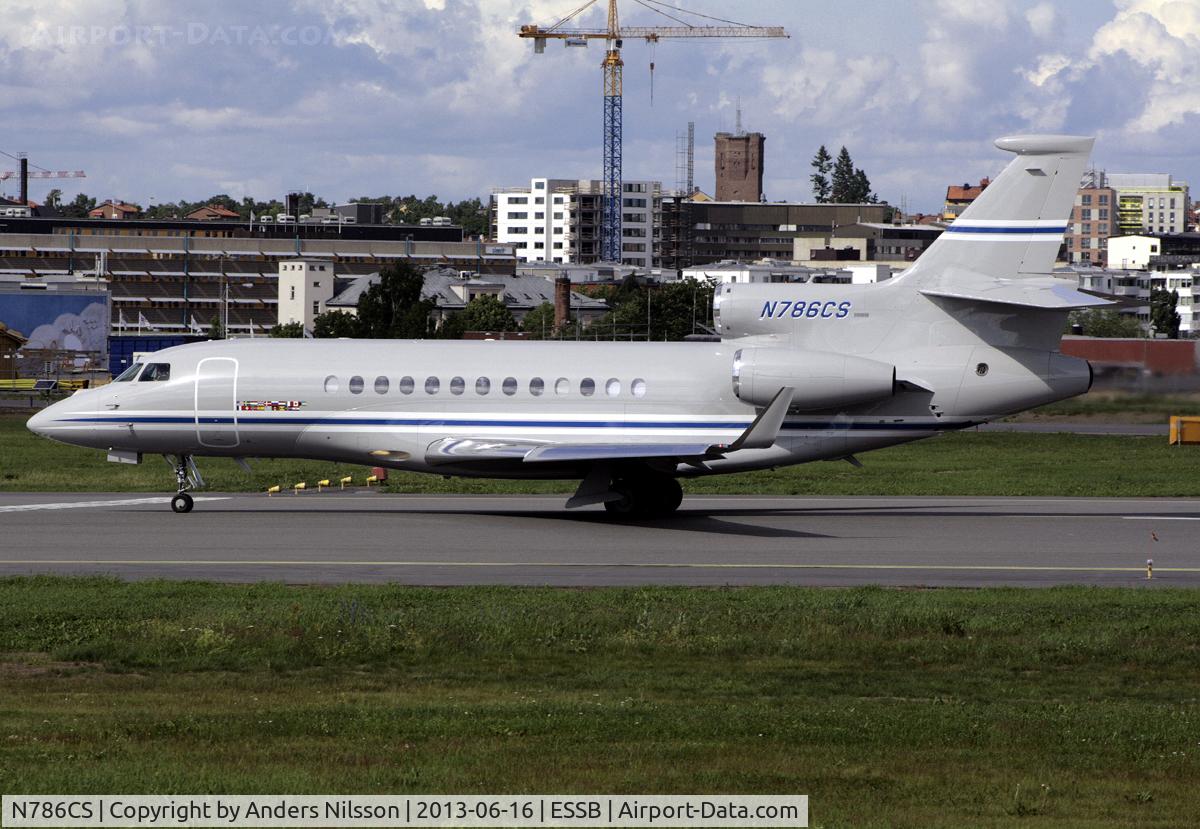 N786CS, 2008 Dassault Falcon 7X C/N 31, Departing runway 30 after a 20 minutes stop.