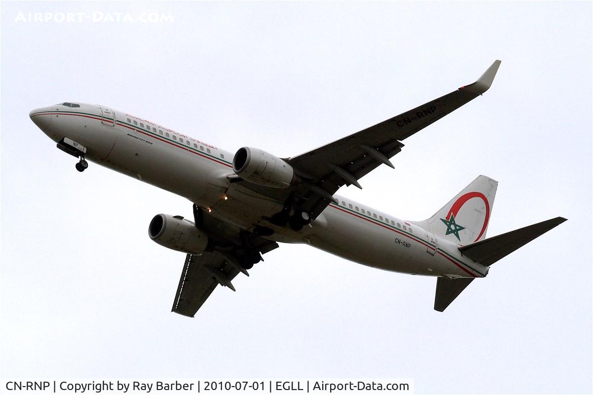 CN-RNP, 2000 Boeing 737-8B6 C/N 28983, Boeing 737-8B6 [28983] (Royal Air Maroc) Home~G 01/07/2010 On approach 27R.