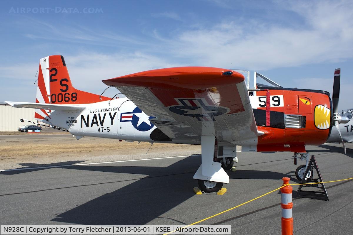 N928C, 1956 North American T-28C Trojan C/N 226-16, At 2013 Wings Over Gillespie Airshow in San Diego , California