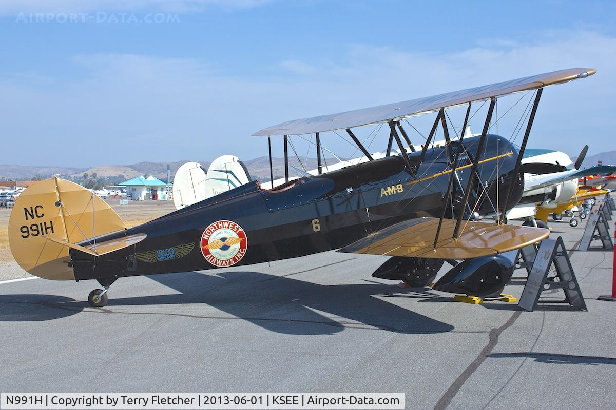 N991H, 1929 Waco JYM C/N D-3, At 2013 Wings Over Gillespie Airshow in San Diego , California