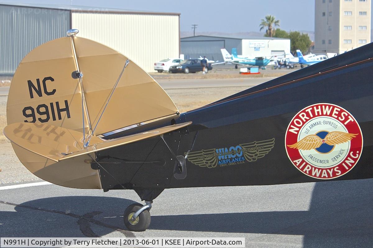 N991H, 1929 Waco JYM C/N D-3, At 2013 Wings Over Gillespie Airshow in San Diego , California