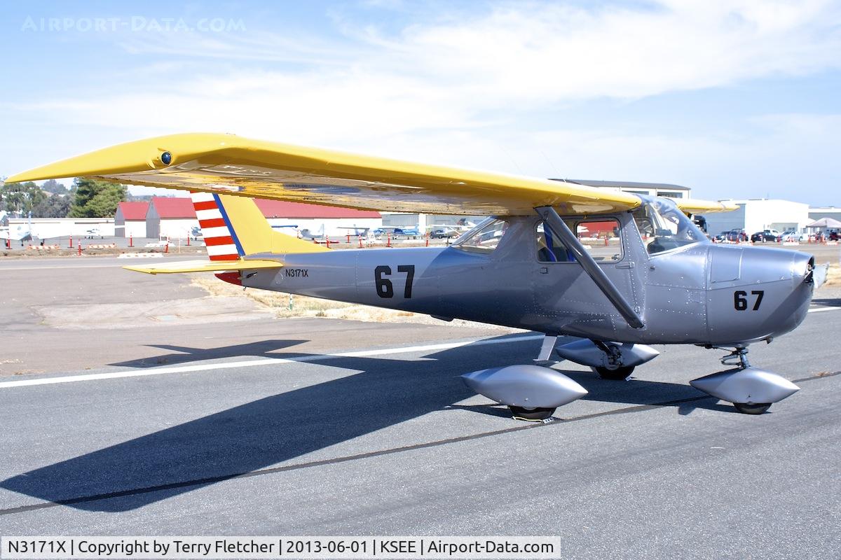 N3171X, 1966 Cessna 150G C/N 15064571, At 2013 Wings Over Gillespie Airshow in San Diego , California