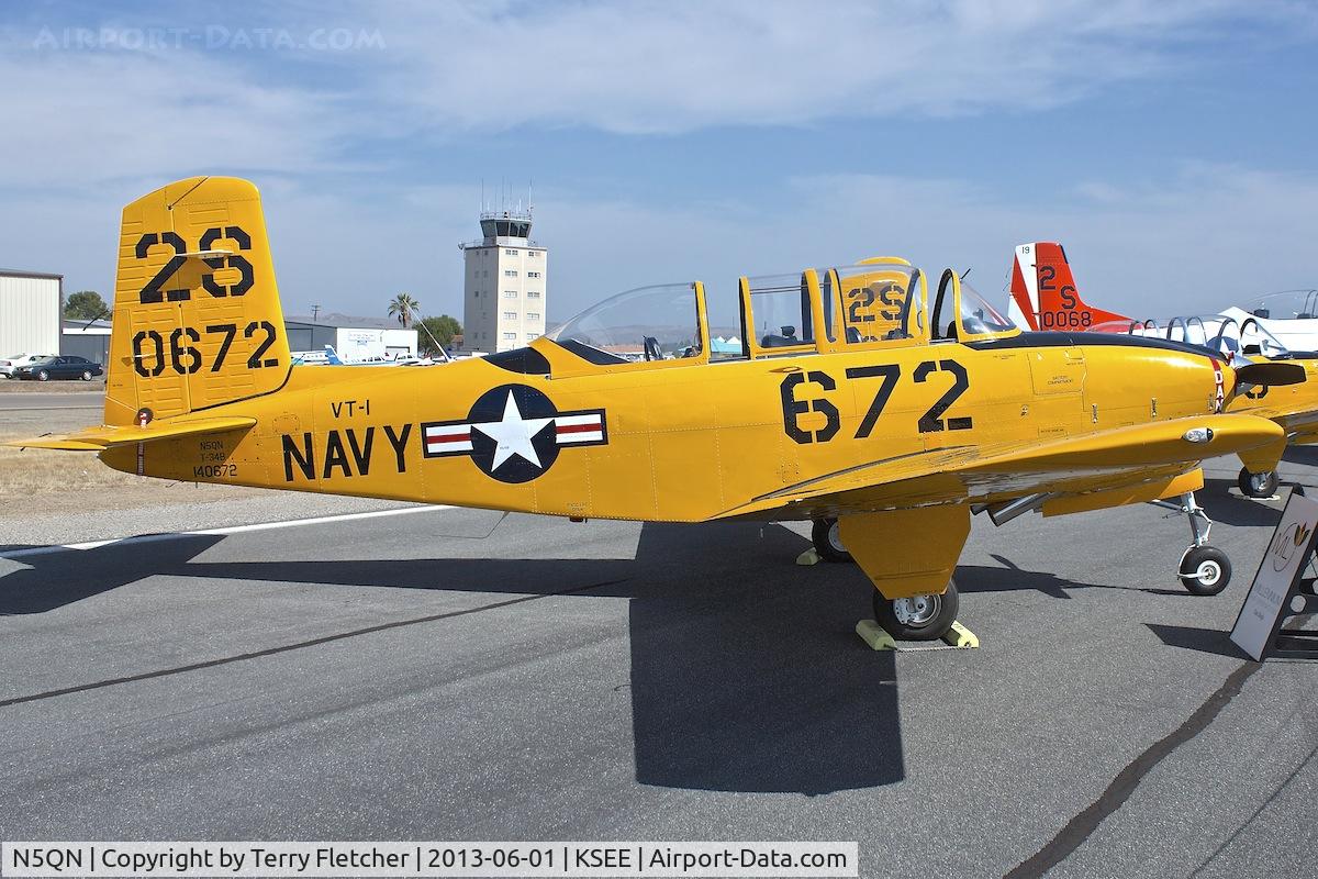 N5QN, 1955 Beech-nogle D-45 C/N BG-6, At 2013 Wings Over Gillespie Airshow in San Diego , California