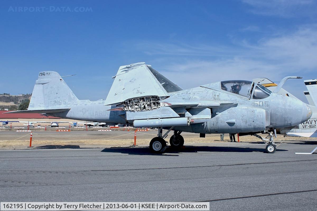 162195, Grumman A-6E Intruder C/N I-688, At 2013 Wings Over Gillespie Airshow in San Diego , California