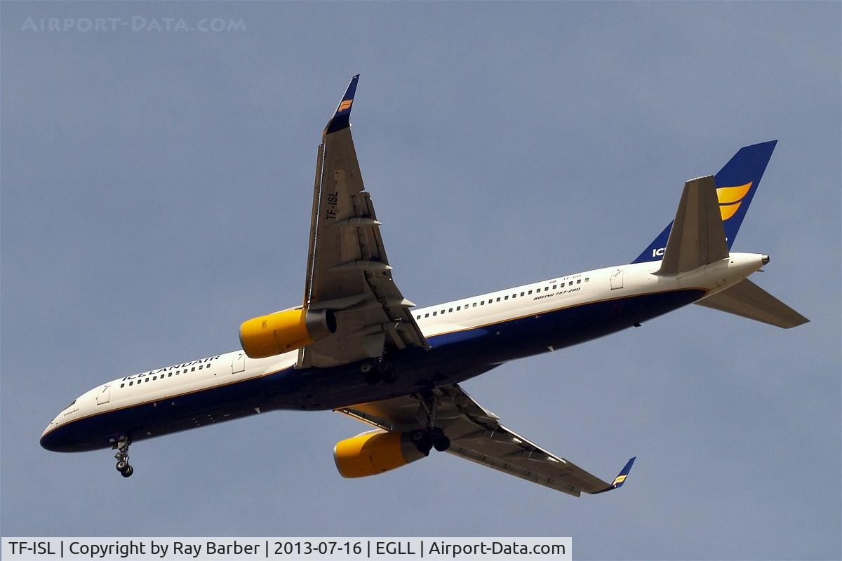 TF-ISL, 1991 Boeing 757-223 C/N 25295, Boeing 757-223 [25295] (Icelandair) Home~G 16/07/2013. On approach 27R.