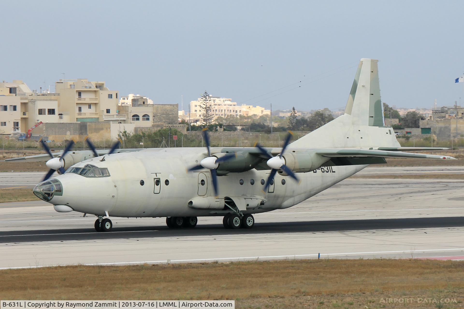 B-631L, Shaanxi Y-8F-200W Pegasus C/N F631, Shaanxi Y-8 (B-631L) on delivery flight to the Venezuelian Air Force.