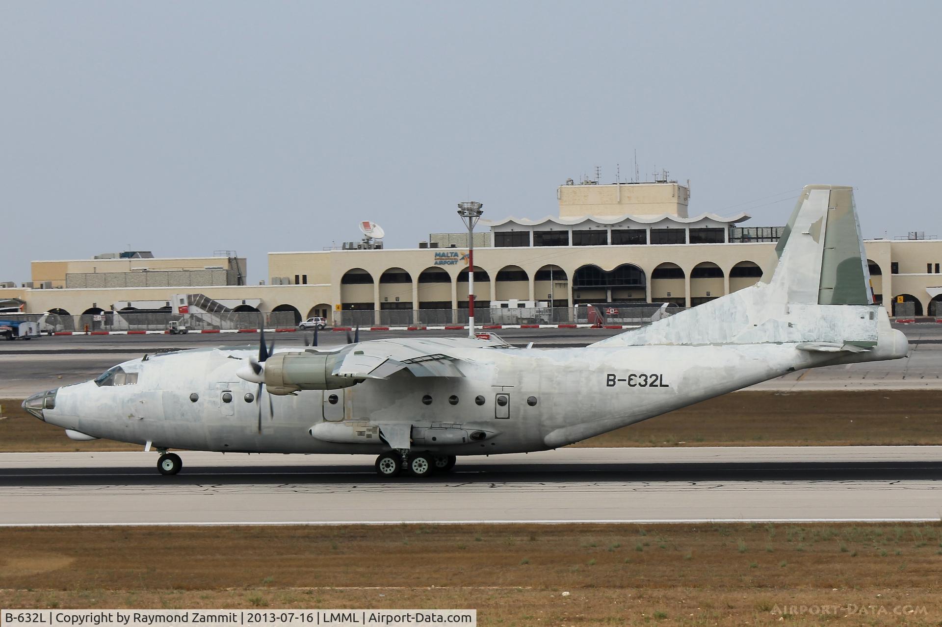 B-632L, Shaanxi Y-8F-200W Pegasus C/N 371804, Shaanxi Y-8 B-632L passed through Malta on delivery flight to the Venezuelian Air Force.