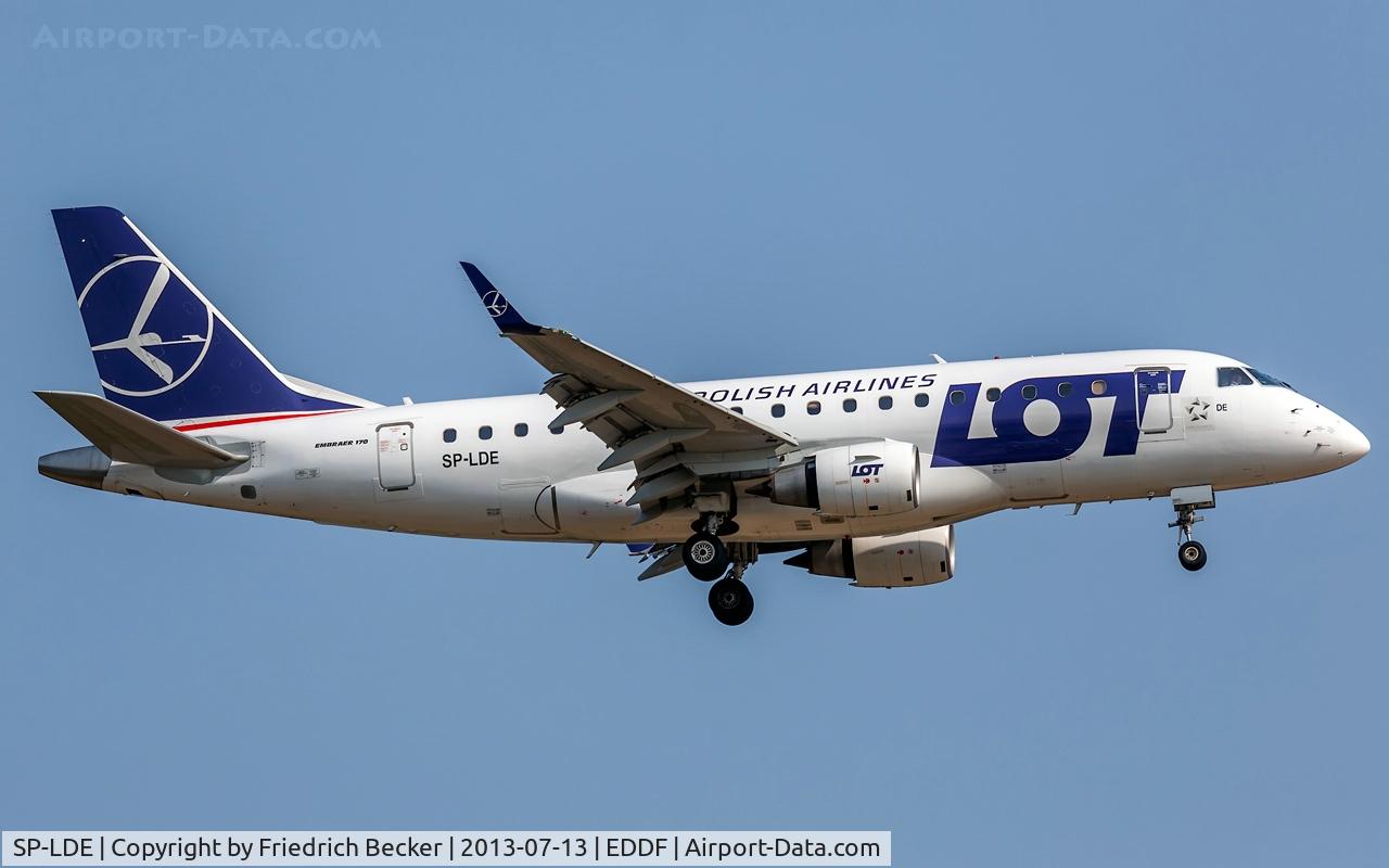 SP-LDE, 2004 Embraer 170ST (ERJ-170-100ST) C/N 17000029, on final at Frankfurt