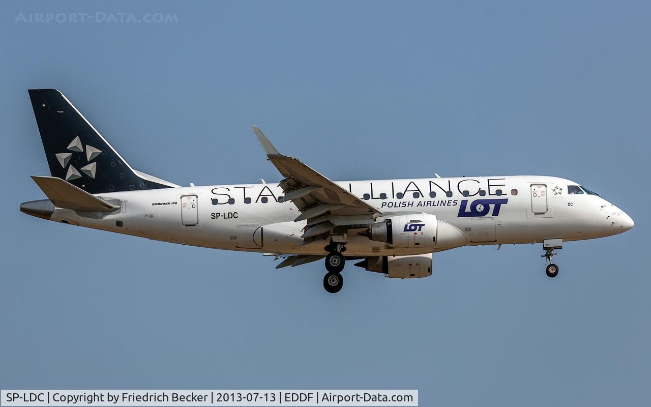 SP-LDC, 2004 Embraer 170ST (ERJ-170-100ST) C/N 17000025, on final at Frankfurt