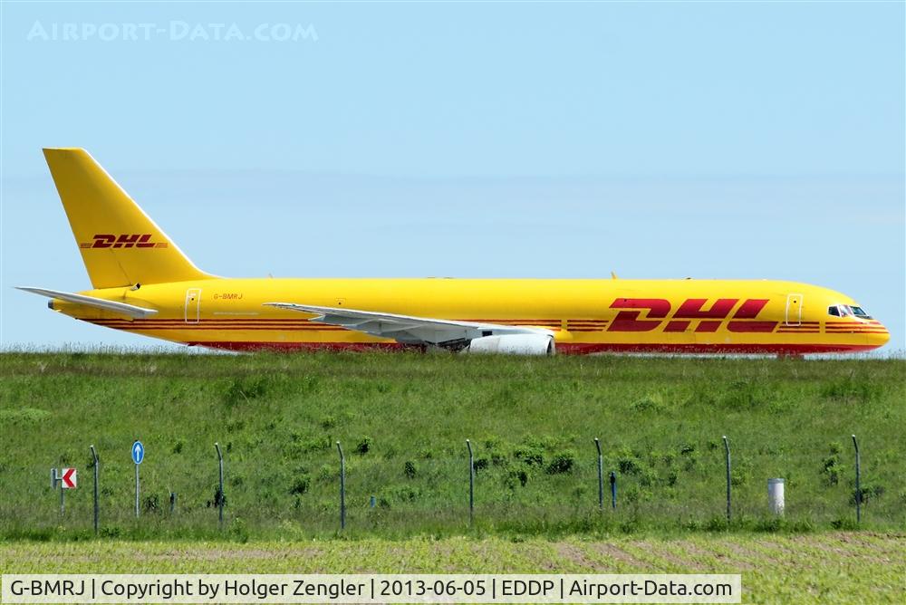 G-BMRJ, 1989 Boeing 757-236/SF C/N 24268, Early yellow bird on taxi to DHL Air Hub Leipzig......