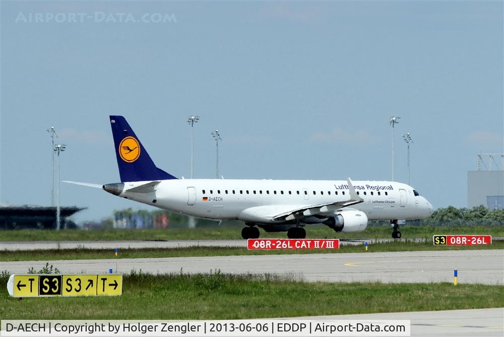 D-AECH, 2010 Embraer 190LR (ERJ-190-100LR) C/N 19000376, Fullthrottle on rwy 08R...