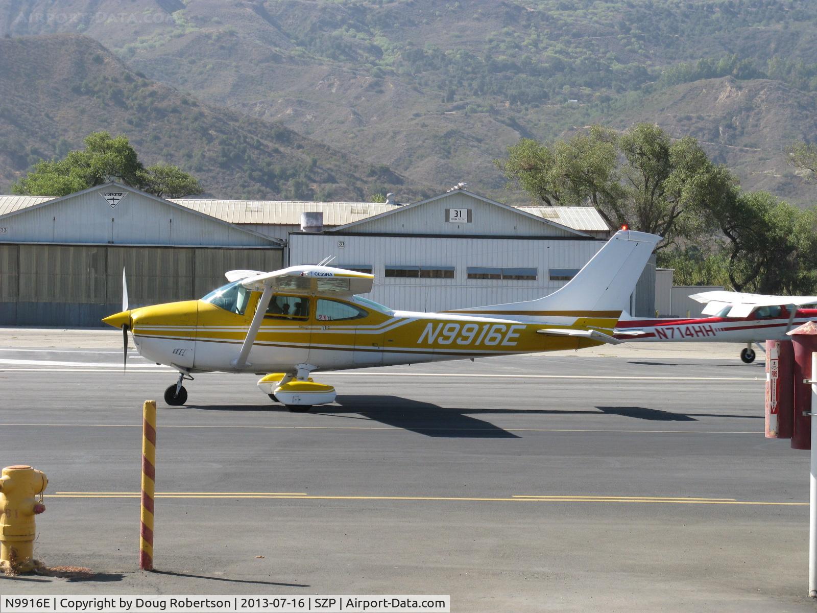 N9916E, 1975 Cessna 182P Skylane C/N 18263976, 1975 Cessna 182P SKYLANE, Continental O-470-S 230 Hp, holding short 22