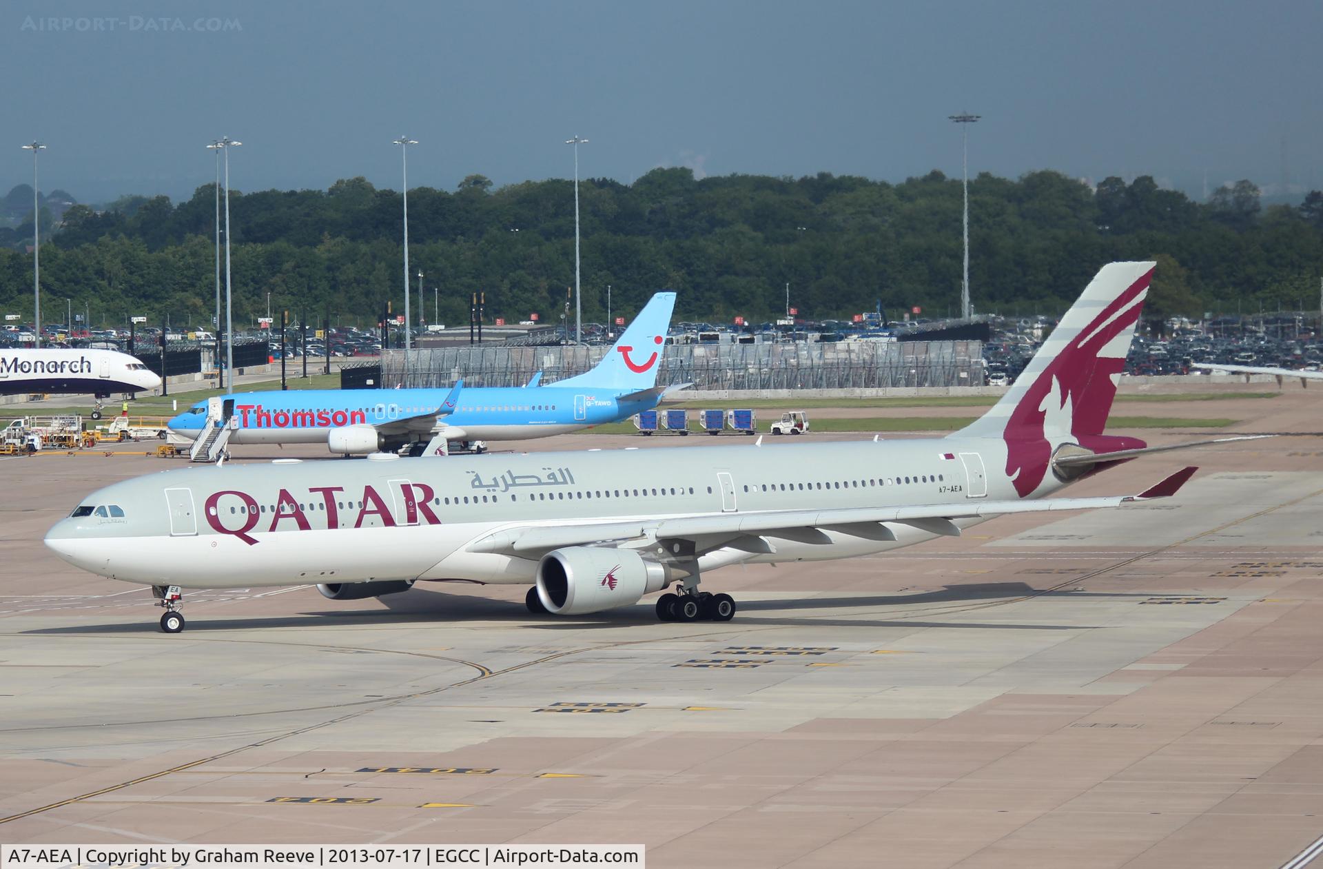 A7-AEA, 2004 Airbus A330-302 C/N 623, About to depart.