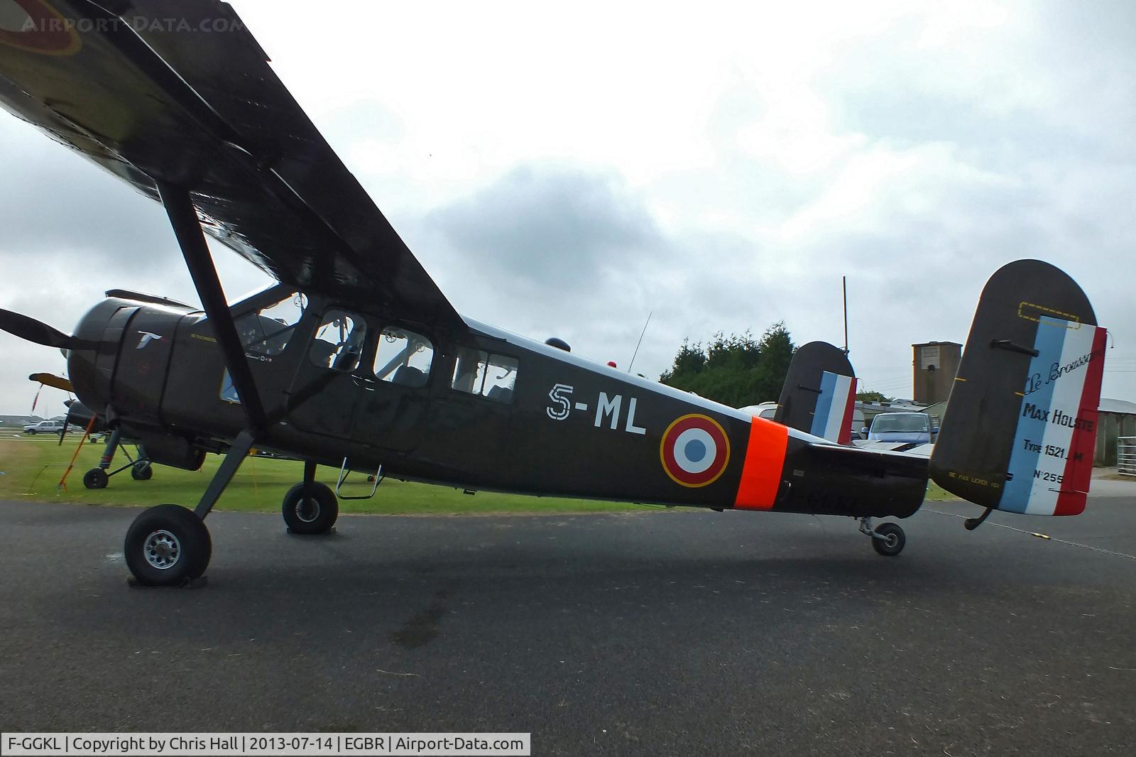 F-GGKL, 1960 Max Holste MH.1521M Broussard C/N 255, at the Real Aeroplane Club's Wings & Wheels fly-in, Breighton