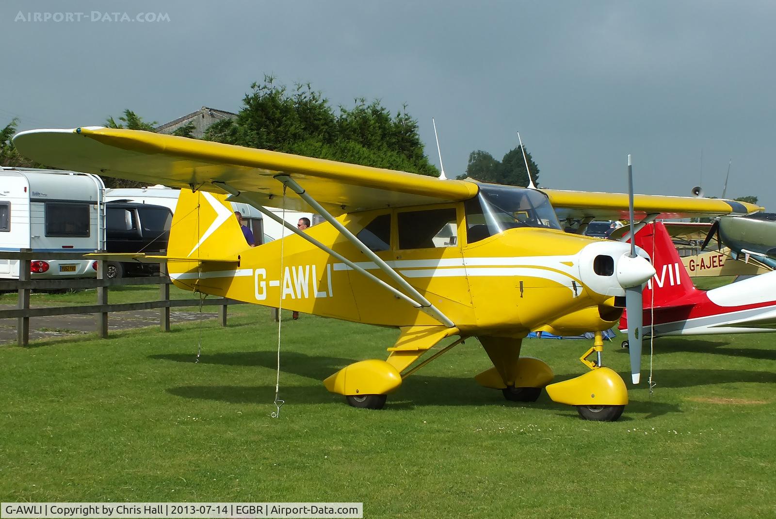 G-AWLI, 1957 Piper PA-22-150 Tri-Pacer C/N 22-5083, at the Real Aeroplane Club's Wings & Wheels fly-in, Breighton