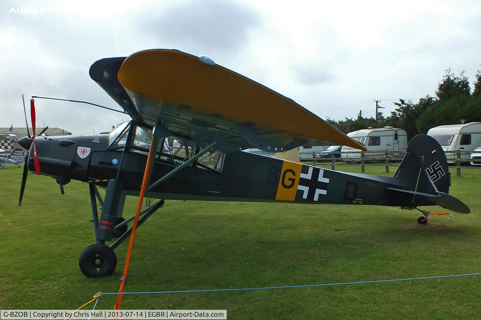 G-BZOB, 2004 Slepcev Storch C/N PFA 316-13592, at the Real Aeroplane Club's Wings & Wheels fly-in, Breighton