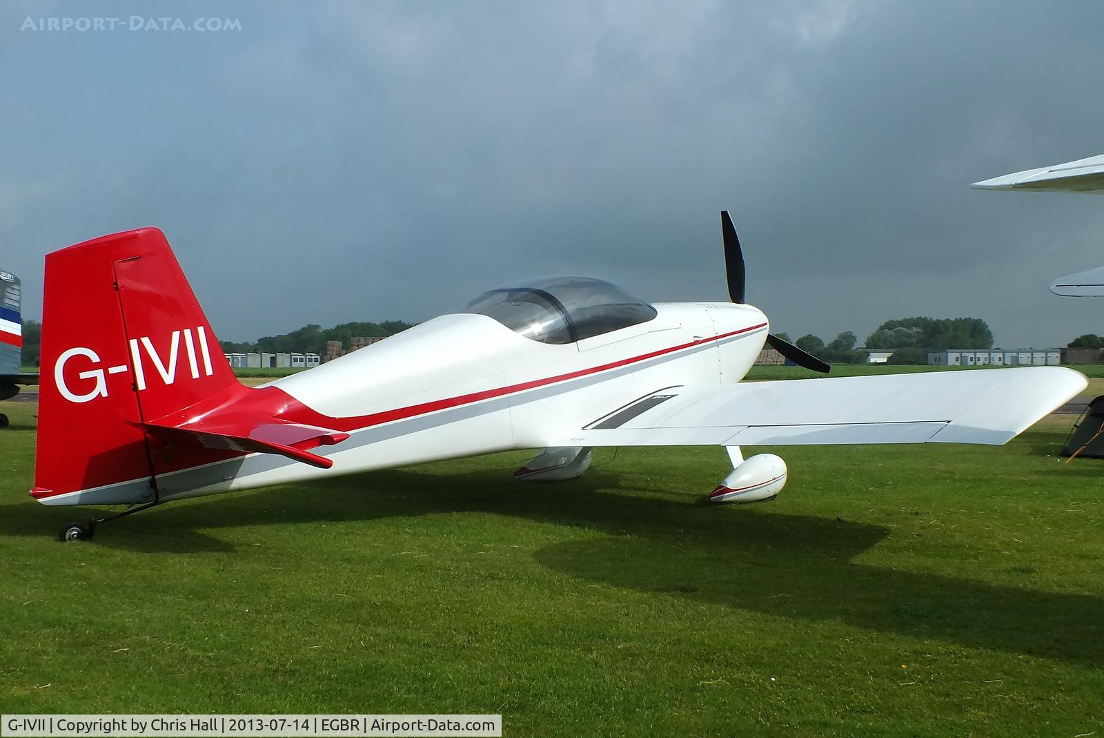 G-IVII, 2004 Vans RV-7 C/N PFA 323-14222, at the Real Aeroplane Club's Wings & Wheels fly-in, Breighton