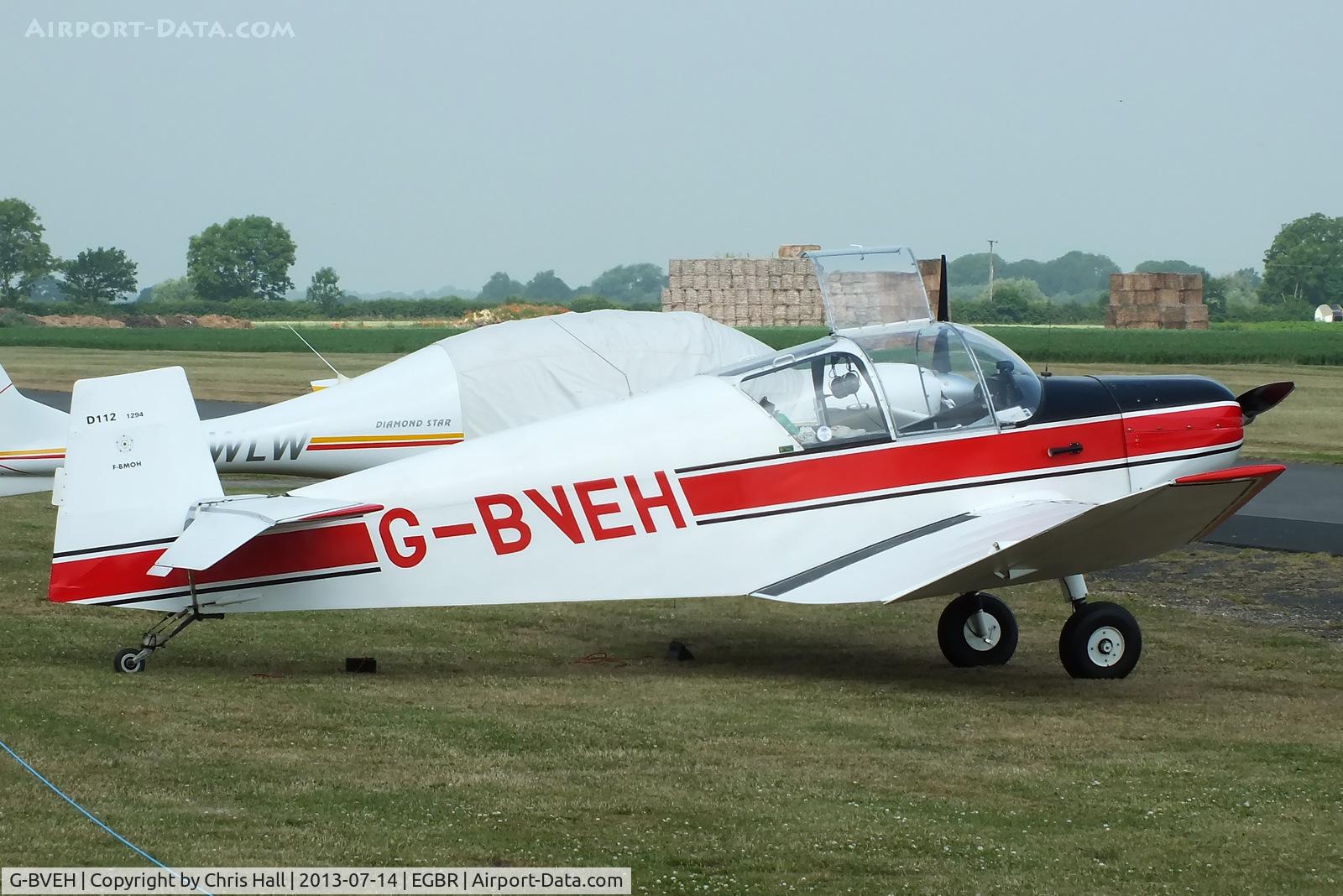 G-BVEH, 1964 Jodel D-112 C/N 1294, at the Real Aeroplane Club's Wings & Wheels fly-in, Breighton