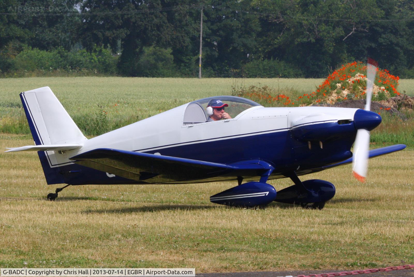 G-BADC, 1980 Rollason Beta B2A C/N PFA 002-10140, at the Real Aeroplane Club's Wings & Wheels fly-in, Breighton