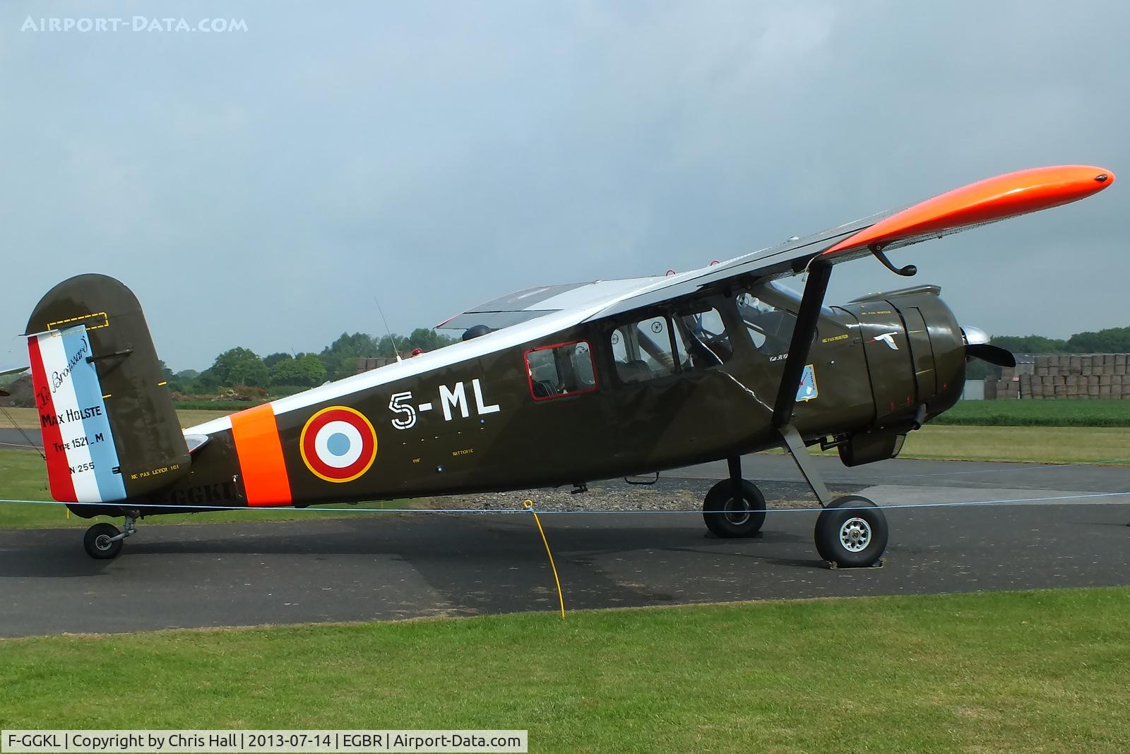 F-GGKL, 1960 Max Holste MH.1521M Broussard C/N 255, at the Real Aeroplane Club's Wings & Wheels fly-in, Breighton