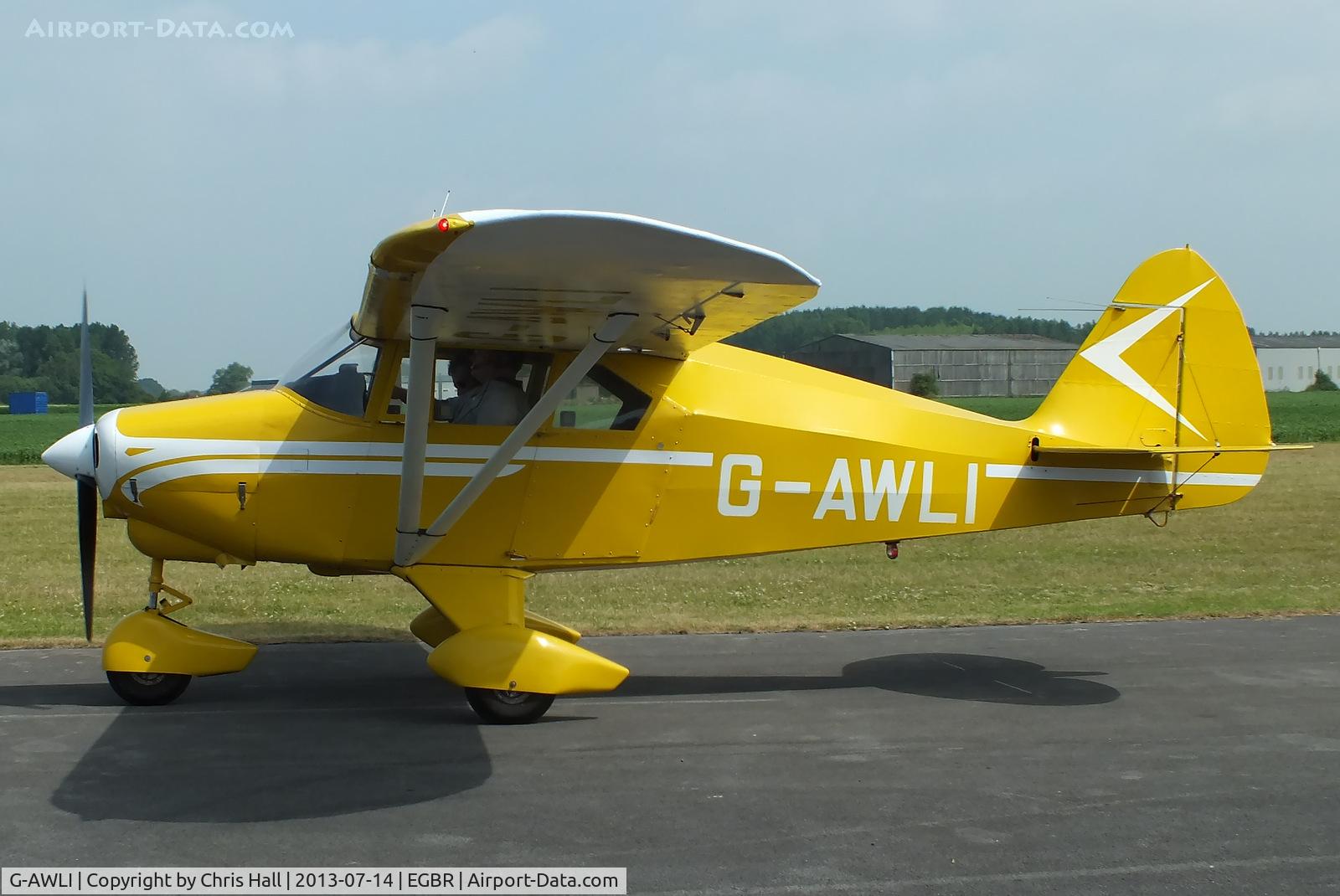 G-AWLI, 1957 Piper PA-22-150 Tri-Pacer C/N 22-5083, at the Real Aeroplane Club's Wings & Wheels fly-in, Breighton