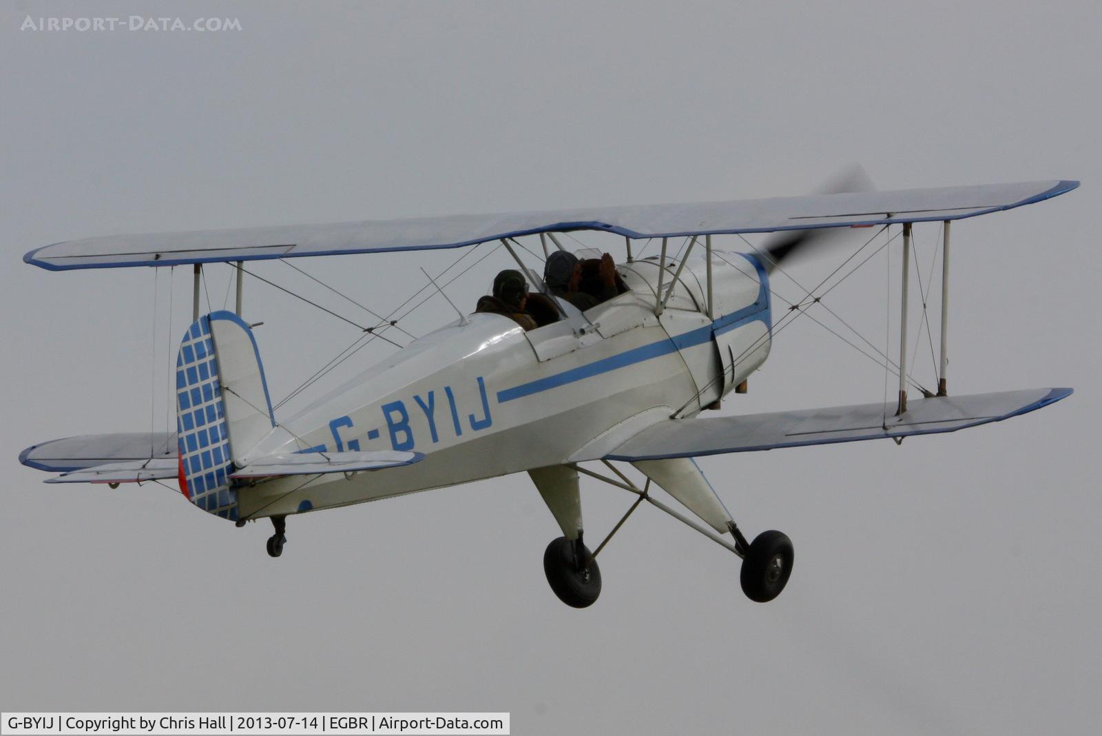G-BYIJ, 1954 CASA 1-131E Series 2000 C/N 2110, at the Real Aeroplane Club's Wings & Wheels fly-in, Breighton