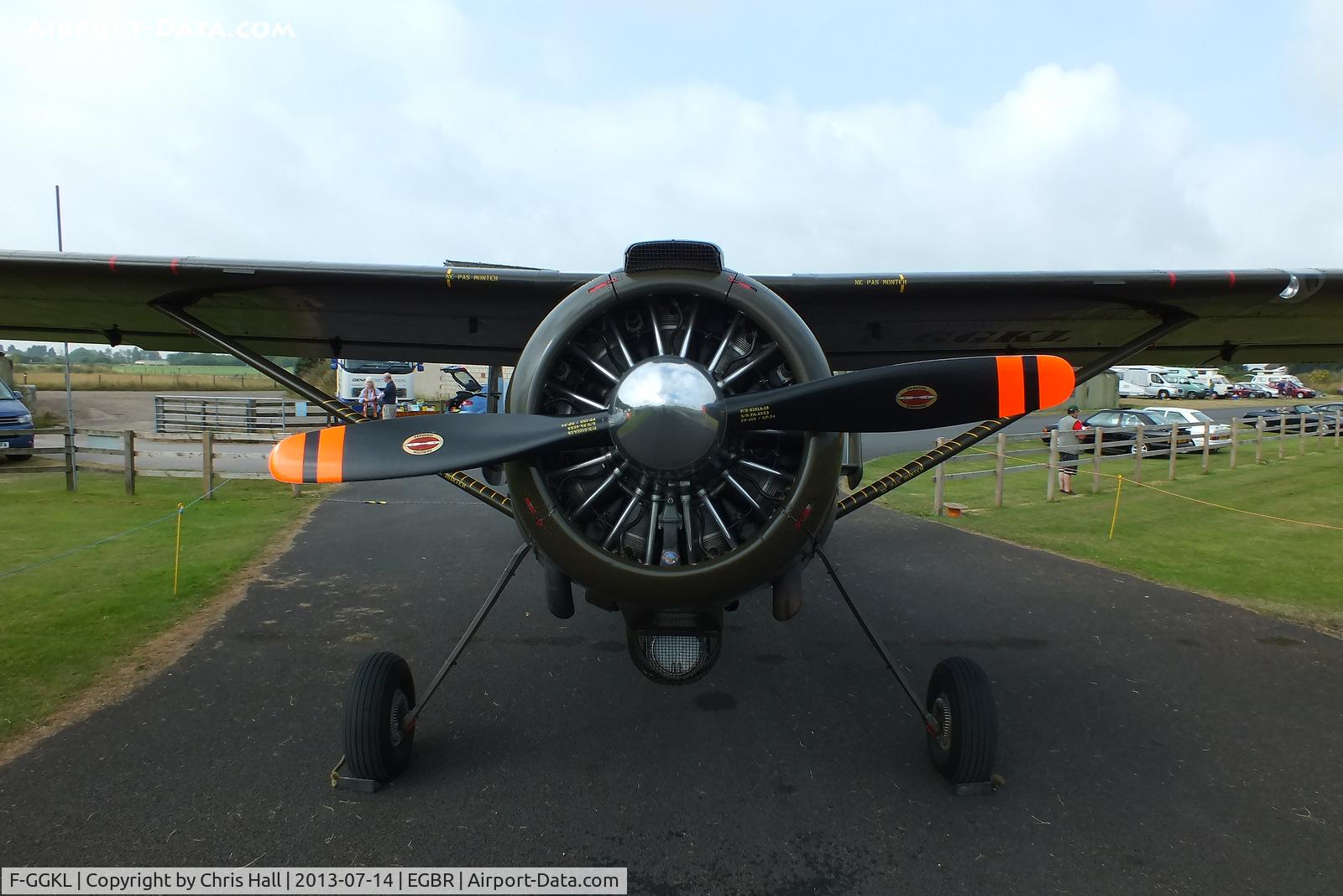 F-GGKL, 1960 Max Holste MH.1521M Broussard C/N 255, at the Real Aeroplane Club's Wings & Wheels fly-in, Breighton