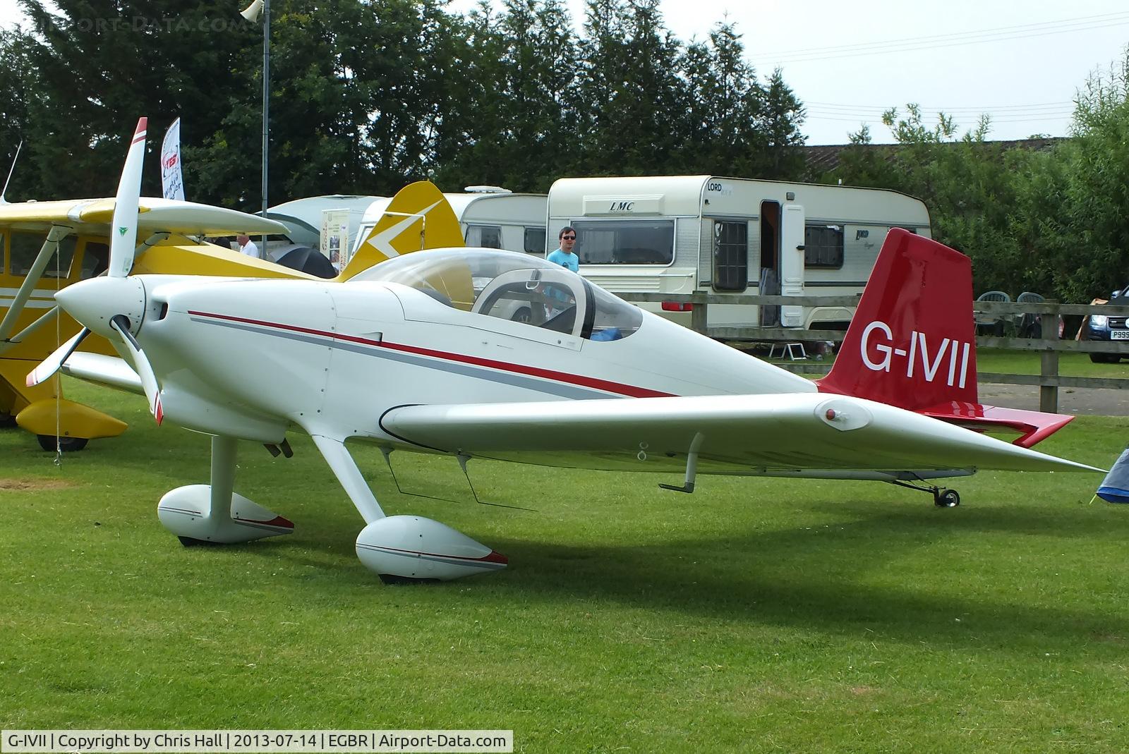 G-IVII, 2004 Vans RV-7 C/N PFA 323-14222, at the Real Aeroplane Club's Wings & Wheels fly-in, Breighton